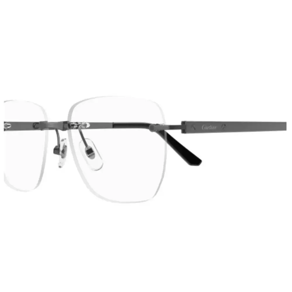 Cartier CT0512O Eyeglasses Ruthenium Titanium Square